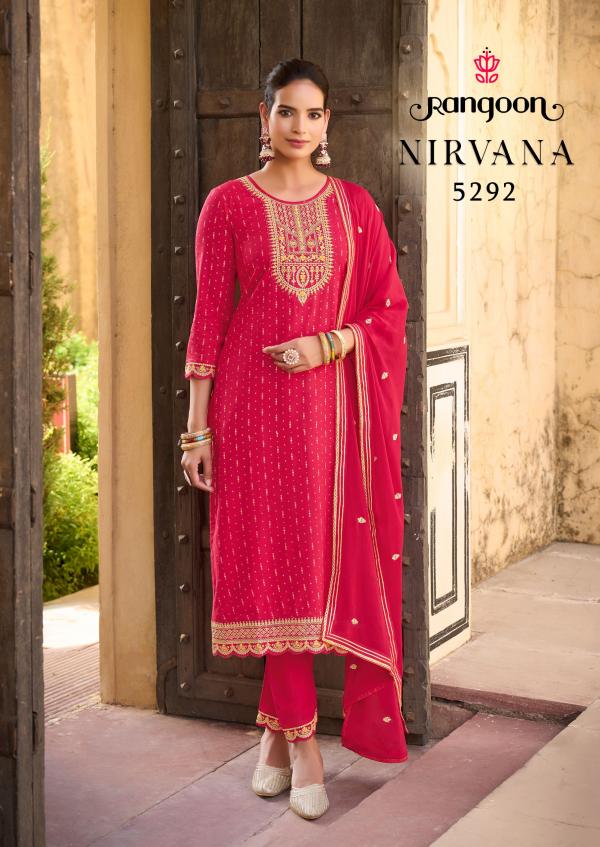 Rangoon Nirvana Rayon Embroidered Kurti Bottom With Dupatta